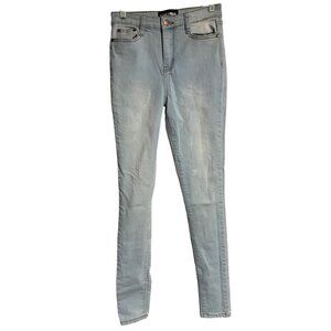Fashion Nova Light Wash High-Waisted Skinny Jeans JR Size 3